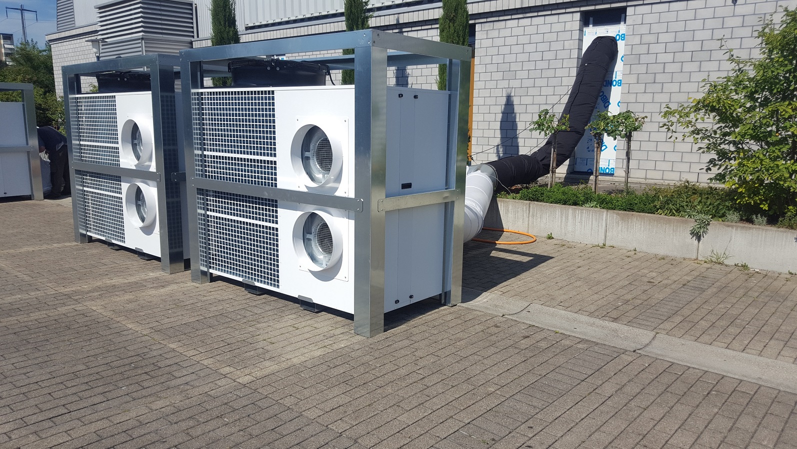 Coolmobile cooling building spaces.